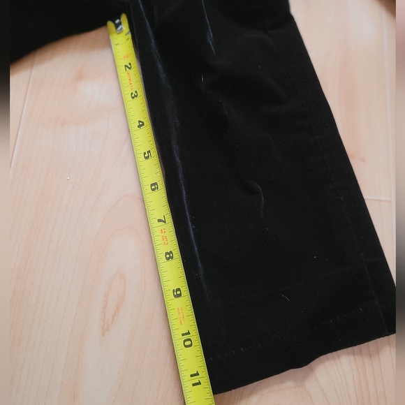Vintage 1990s special occasion black velvet 2-piece suiting vest and dress pants - Picture 11 of 12